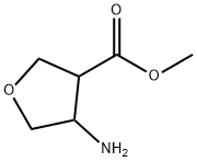 4-氨基-3-四氢呋喃羧酸甲酯 结构式