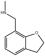 2,3-二氢-N-甲基-7-苯并呋喃甲胺 结构式