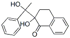 1(2H)-Naphthalenone,  3,4-dihydro-2-hydroxy-2-(1-hydroxy-1-phenylethyl)- 结构式