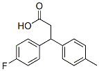 3-(p-fluorophenyl)-3-(p-tolyl)propionic acid 结构式