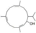 3,7,11-Trimethyl-14-isopropyl-2,6,10-cyclotetradecatrien-1-ol 结构式