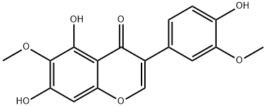 鸢尾甲黄素A 结构式