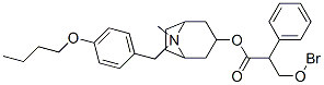 N-(4-Butoxybenzyl)atropine bromide 结构式