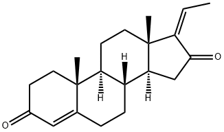孕二烯二酮 结构式