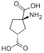 (+/-)1-胺环戊基-顺-1,3-二甲酸 结构式