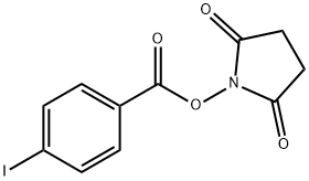 1-[(4-碘苯甲酰基)氧基]-2,5-吡咯烷二酮 结构式