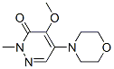 4-Methoxy-2-methyl-5-morpholino-3(2H)-pyridazinone 结构式