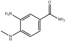 3-氨基-4-(甲基氨基)苯甲酰胺 结构式