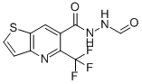 5-(TRIFLUOROMETHYL)THIENO[3,2-B]PYRIDINE-6-CARBOXYLIC ACID, 2-FORMYLHYDRAZIDE 结构式