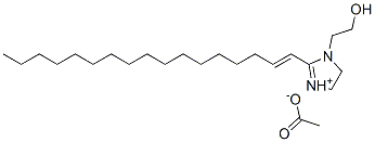 2-(heptadecenyl)-4,5-dihydro-1-(2-hydroxyethyl)-1H-imidazolium acetate 结构式