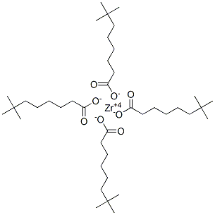 neodecanoic acid, zirconium salt 结构式