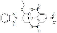 2-Benzimidazoleacetic acid, .alpha.-butyl-, ethyl ester, picrate 结构式