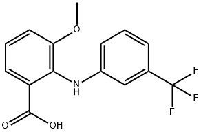 Benzoic  acid,  3-methoxy-2-[[3-(trifluoromethyl)phenyl]amino]- 结构式
