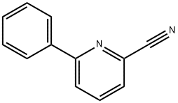 6-苯基-2-吡啶甲腈 结构式