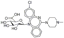 氯氮平-5-N-葡萄糖醛酸苷 结构式