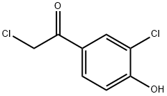 2-氯-1-(3-氯-4-羟基-苯基)乙酮 结构式