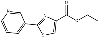 2-(吡啶-3-基)噻唑-4-羧酸乙酯 结构式