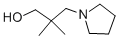 BETA,BETA-DIMETHYL-1-PYRROLIDINEPROPANOL 结构式