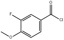 3-氟-4-甲氧基苯甲酰氯 结构式