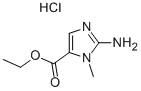 2-亚氨基-3-甲基-2,3-二氢-1H-咪唑-4-羧酸乙酯盐酸盐 结构式