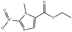 3-甲基-2-硝基-3H-咪唑-4-甲酸乙酯 结构式