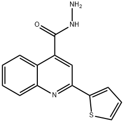 2-(2-噻吩)-4-喹啉卡巴肼 结构式