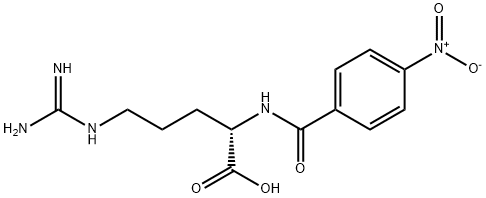 (S)-5-GUANIDINO-2-(4-NITROBENZAMIDO)PENTANOIC ACID 结构式