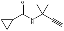 Cyclopropanecarboxamide, N-(1,1-dimethyl-2-propynyl)- (9CI) 结构式