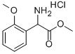 氨基-(2-甲氧基-苯基)-醋酸甲酯 氢氯化物 结构式
