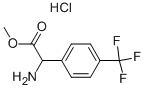 2-氨基-2-[4-(三氟甲基)苯基]乙酸甲酯盐酸盐 结构式