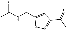 Acetamide,  N-[(3-acetyl-5-isoxazolyl)methyl]- 结构式