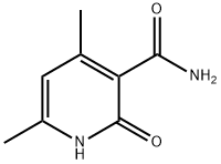 1,2-dihydro-4,6-dimethyl-2-oxonicotinamide 结构式