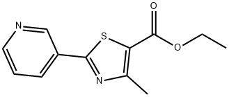4-甲基-2-(3-吡啶基)噻唑-5-羧酸乙酯 结构式