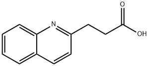 3-(喹啉-2-基)丙酸 结构式