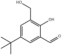 5-叔丁基-2-羟基-3-羟甲基苯甲醛 结构式