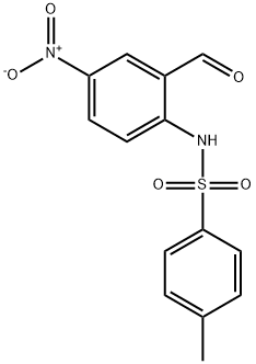 N-(2-Formyl-4-nitro-phenyl)-4-methyl-benzenesulfonamide 结构式