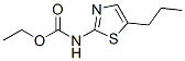 Carbamic  acid,  (5-propyl-2-thiazolyl)-,  ethyl  ester  (9CI) 结构式