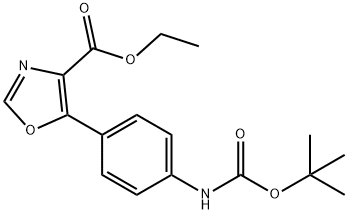 Ethyl5-(4-((tert-butoxycarbonyl)amino)phenyl)oxazole-4-carboxylate