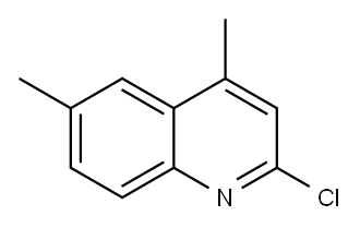 2-氯-4,6-二甲基喹啉 结构式