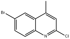 6-溴-2-氯-4-甲基喹啉 结构式