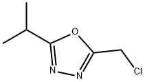 2-(氯甲基)-5-(丙-2-基)-1,3,4-噁二唑 结构式