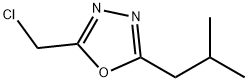 2-(CHLOROMETHYL)-5-ISOBUTYL-1,3,4-OXADIAZOLE 结构式