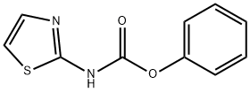噻唑-2-基氨甲酸苯酯 结构式