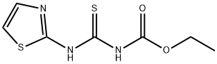N-[(1,3-噻唑-2-基)氨基甲硫酰基]氨基甲酸乙酯 结构式