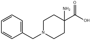 1-苄基-4-氨基-4-哌啶甲酸 结构式