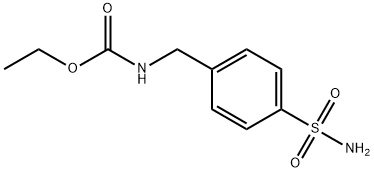 正-[(4-氨磺酰基苯基)甲基]氨基甲酸乙酯 结构式