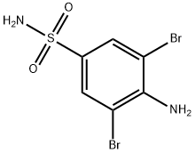 3,5-二溴对氨基苯磺酰胺 结构式