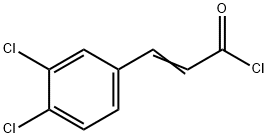 (2E)-3-(3,4-二氯苯基)丙烯酰氯 结构式