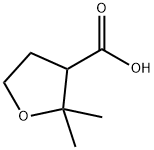 2,2-二甲基四氢呋喃-3-羧酸 结构式