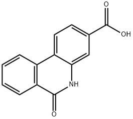 5,6-Dihydro-6-oxophenanthridine-3-carboxylic acid 结构式